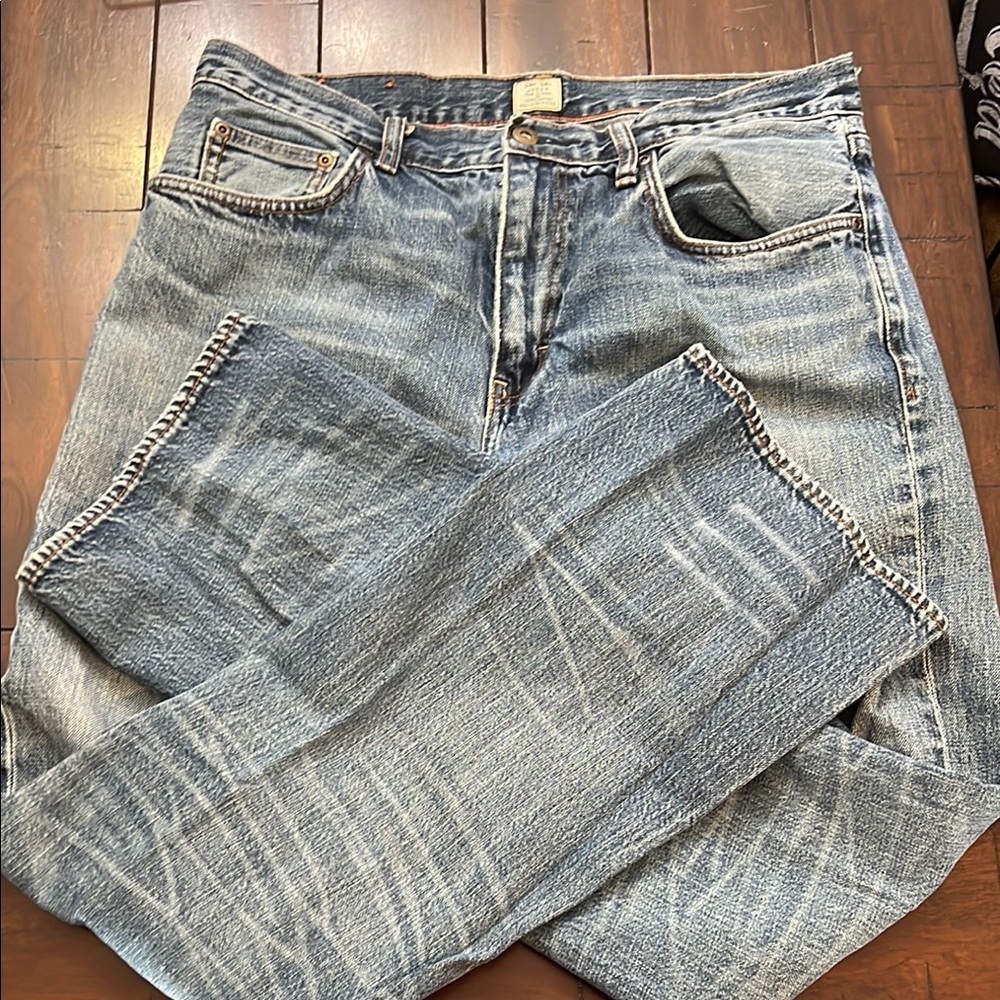 J. Crew Blue Bootcut Jeans with Vintage-Inspired Wash